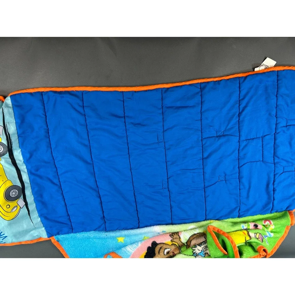 Cocomelon Toddler Nap Mat Cute As A Rainbow JJ School Bus Blue Green Orange
